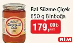BİNBOĞA SÜZME ÇİÇEK BALI 850 G